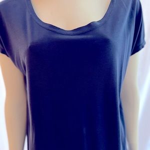 Lovely sueded navy maxi dress size M. Never worn.